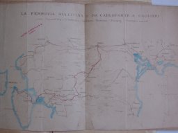 Planimetria Ferrovia Siliqua - Calasetta  ante 1920